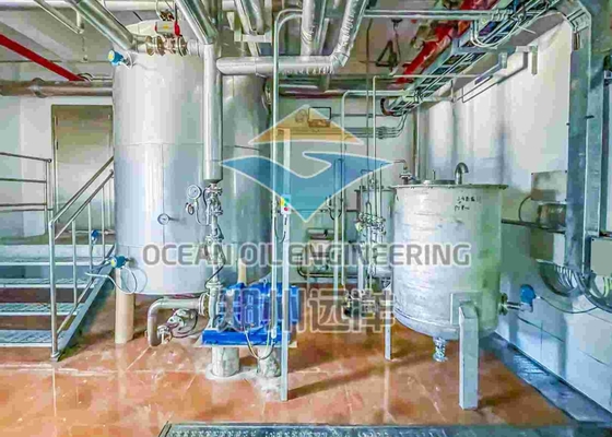 কাস্টমাইজড ISO9001 প্রক্রিয়াকরণের জন্য 50/60 Hz বৈদ্যুতিক ভোজ্য তেল পরিশোধন প্ল্যান্ট