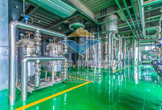 200 - 500TPD তেল উৎপাদন ক্ষমতা জন্য ভোজ্য তেল পরিশোধক সরঞ্জাম