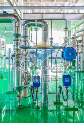 তাপমাত্রা 200C ফ্যাকশনেশন প্ল্যান্ট API 650 0.3MPa চাপের সাথে পাম তেলের জন্য